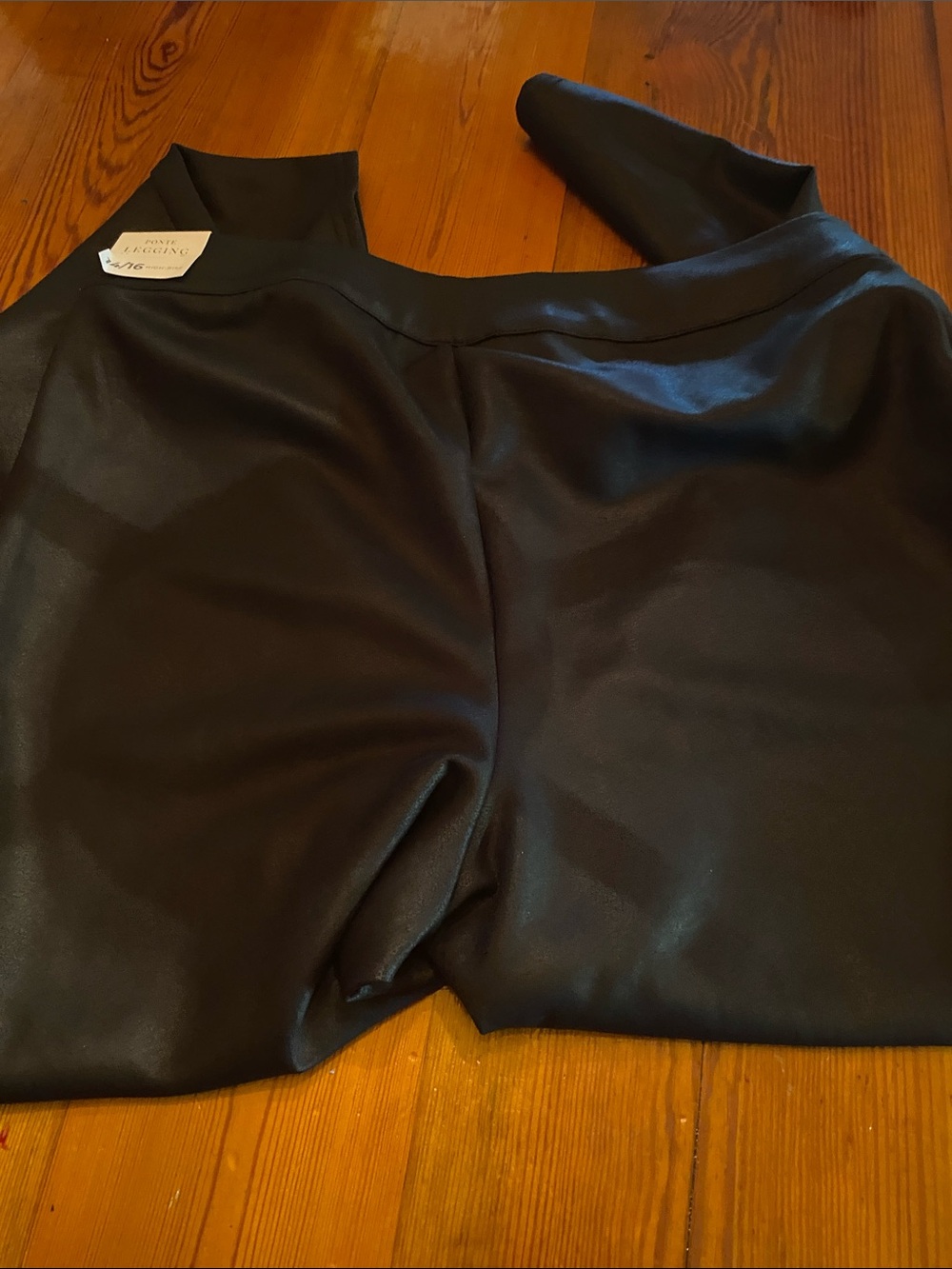 Lane Bryant Black Faux Leather Leggings - Picture 4 of 4